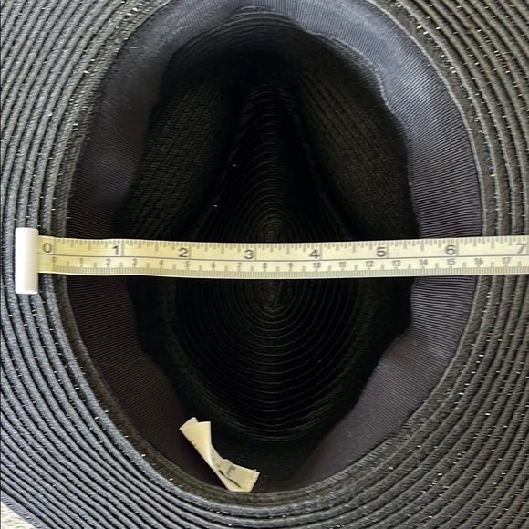 Madewell Ladies Black Fedora Hat  EUC  Size S/M main image 5